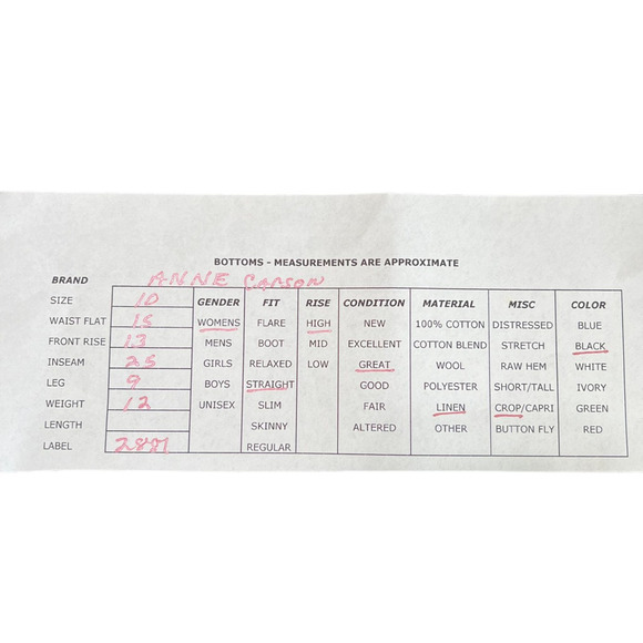 Anne Carson Womens Straight Leg Pants Black Floral High Rise Embroidered 10 - Picture 12 of 12